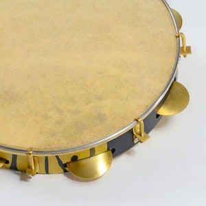 DAFLI | Traditional Brazilian Instrument - Tambourine | Used in Samba, Choro, Coco, or Capoeira Music | Crafted from Leather and Wood