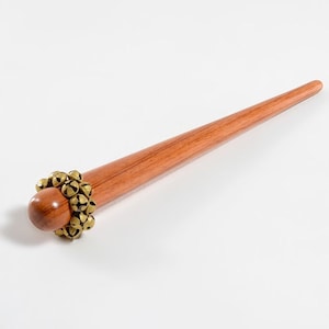 SALANGAI SINGLE: Handcrafted Traditional Dance Stick with Brass Jingles | Authentic Wooden Craft | Pure Handmade Musical Instrument