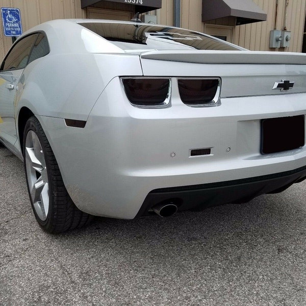 Fits 2010-2013 Camaro 10pc Smoked Tail Light + Side Marker + Reverse Tint Overlays