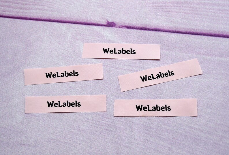 Custom Clothing Tags Apparel Labels For Handmade Items Pink Organic Labels Sewing And Knitting Tags 50 Custom Satin Clothing Labels