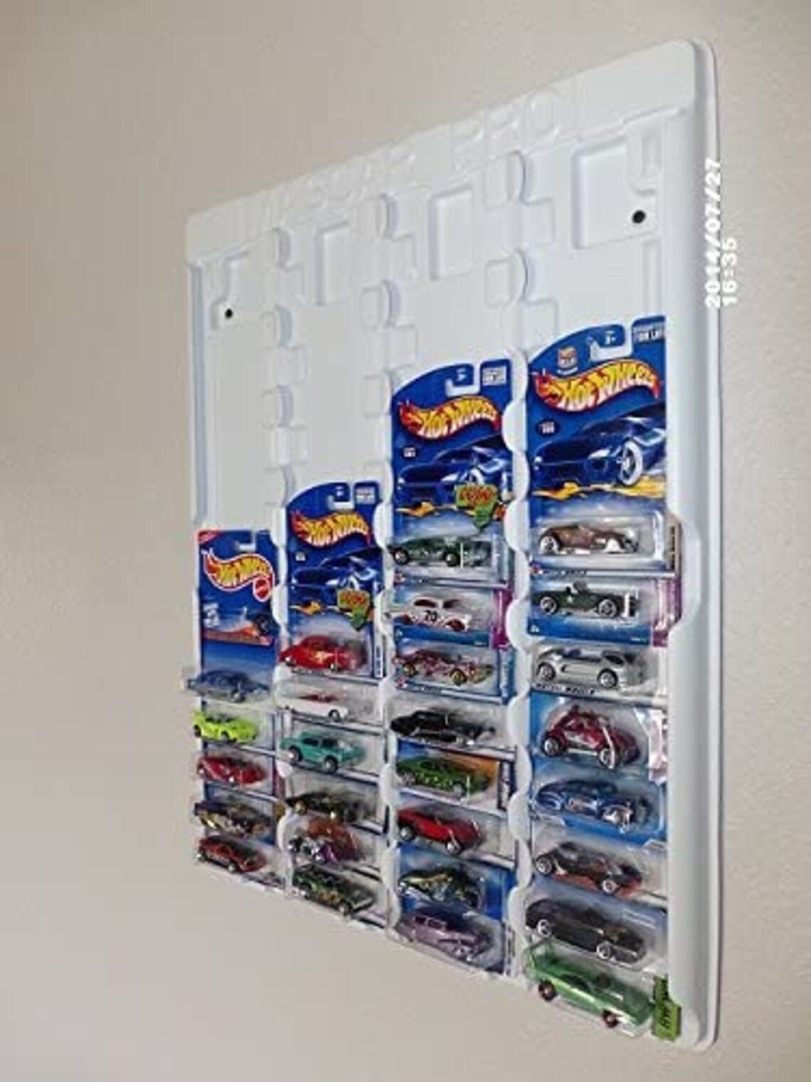Hot wheels Display Case Black or White for carded cars w Etsy