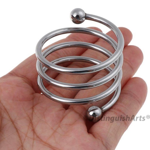 Spiral Penis Ring Cock Ring Male Erection Keeper Glans Ring Men's