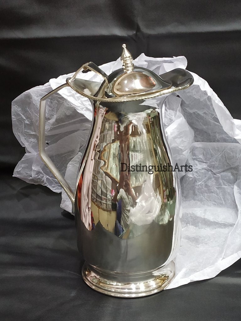 Certified 97 Pure Silver Water Bottle Jar Size 1200 ML Heavy Etsy UK