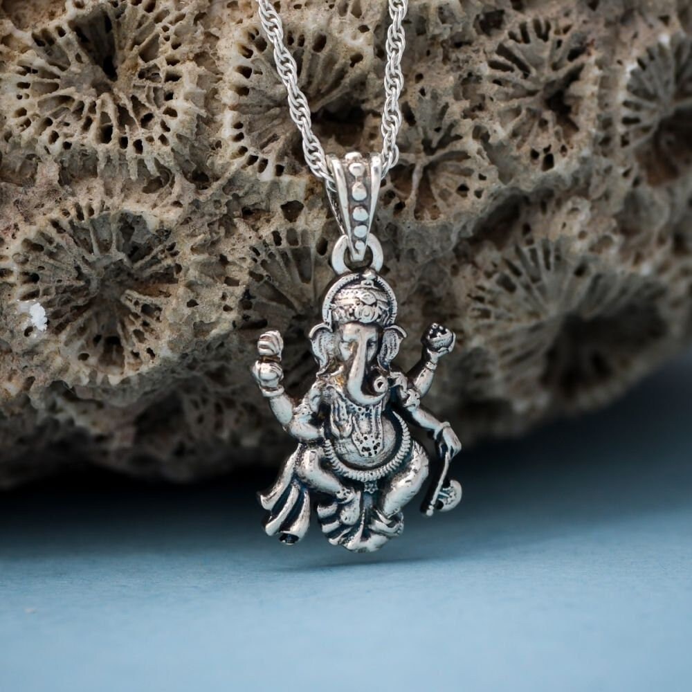 Ganpati cheap silver pendant