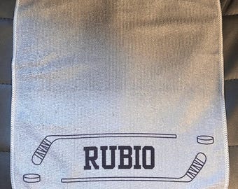 Paño de limpieza para patines de hielo / paño de hockey personalizado para todos los deportes de hielo, curling, patinaje sobre hielo, etc. - ¡Nuevos colores agregados!