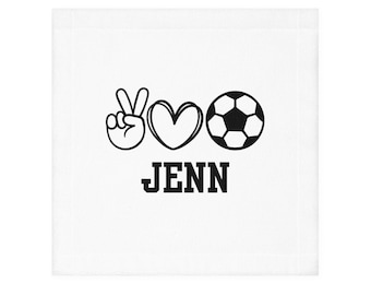 Paño de fútbol personalizado (Rally, Limpieza, Sudor, Paño/Toalla de limpieza) - 3 diseños (30 x 30 cm)