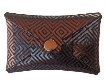 Wallet Coin Purse PDF. Seamless Pattern. Template Download. Faux Leather. No Sew Wallet. Coin Card Pouch Purse PDF Pattern Template