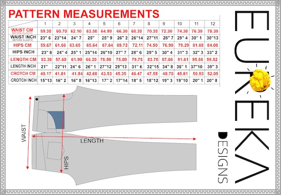 Girl Jeans Denim PDF Template, Sewing Instructions, Pockets