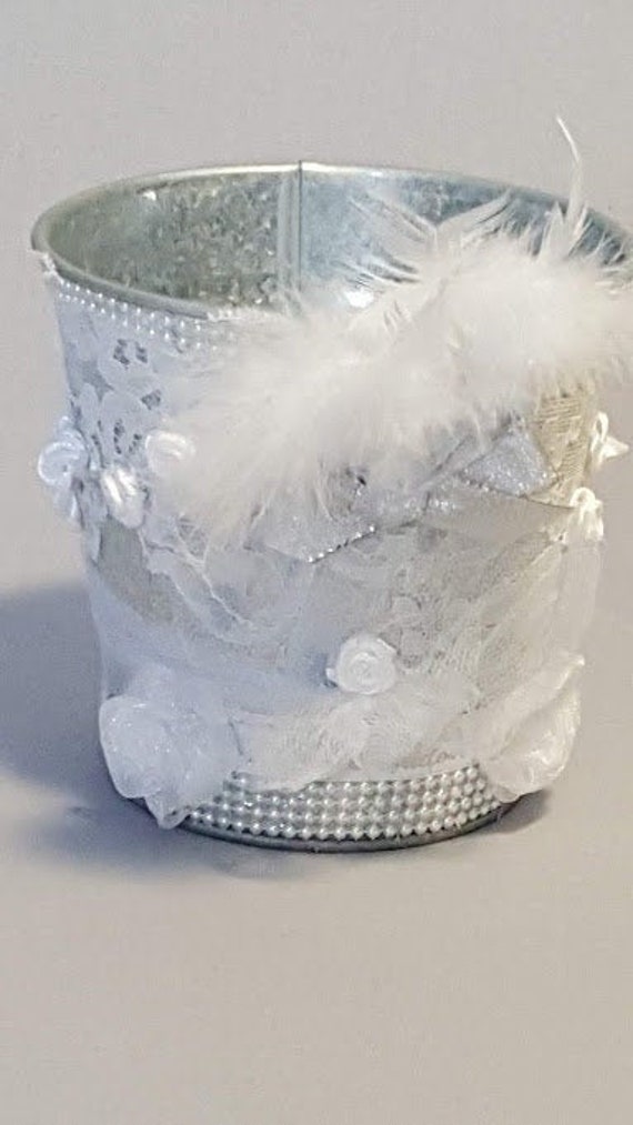 Pot Décoratif en Zing Collection Shabby