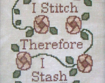 I Stitch Cross Stitch Chart PDF Download