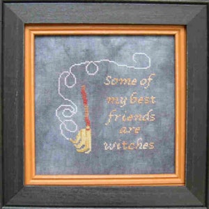 Witches as Friends Cross Stitch Chart Download PDF