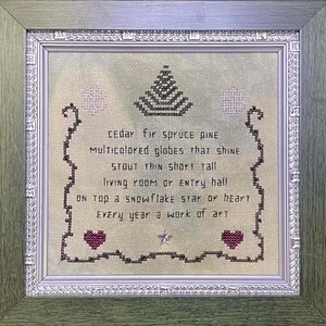 Tree Sampler Cross Stitch Chart PDF Download