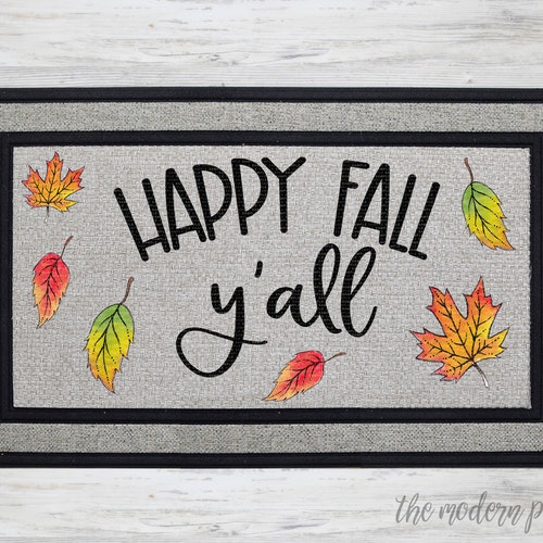 Digital Download Happy Fall Y'all Doormat Design Door - Etsy