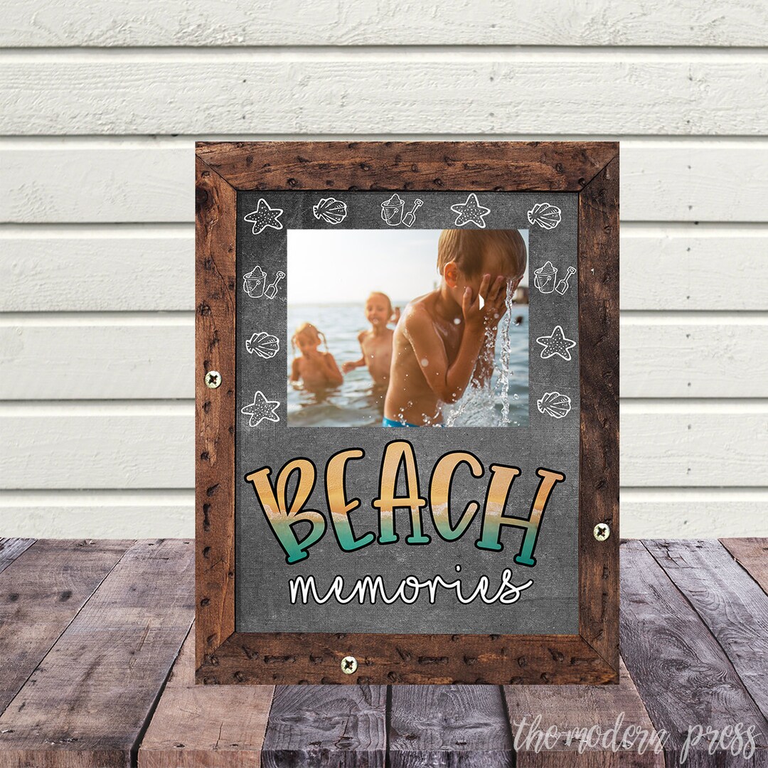 Sublimation Beach Memories Dry Erase Board Sublimation Etsy