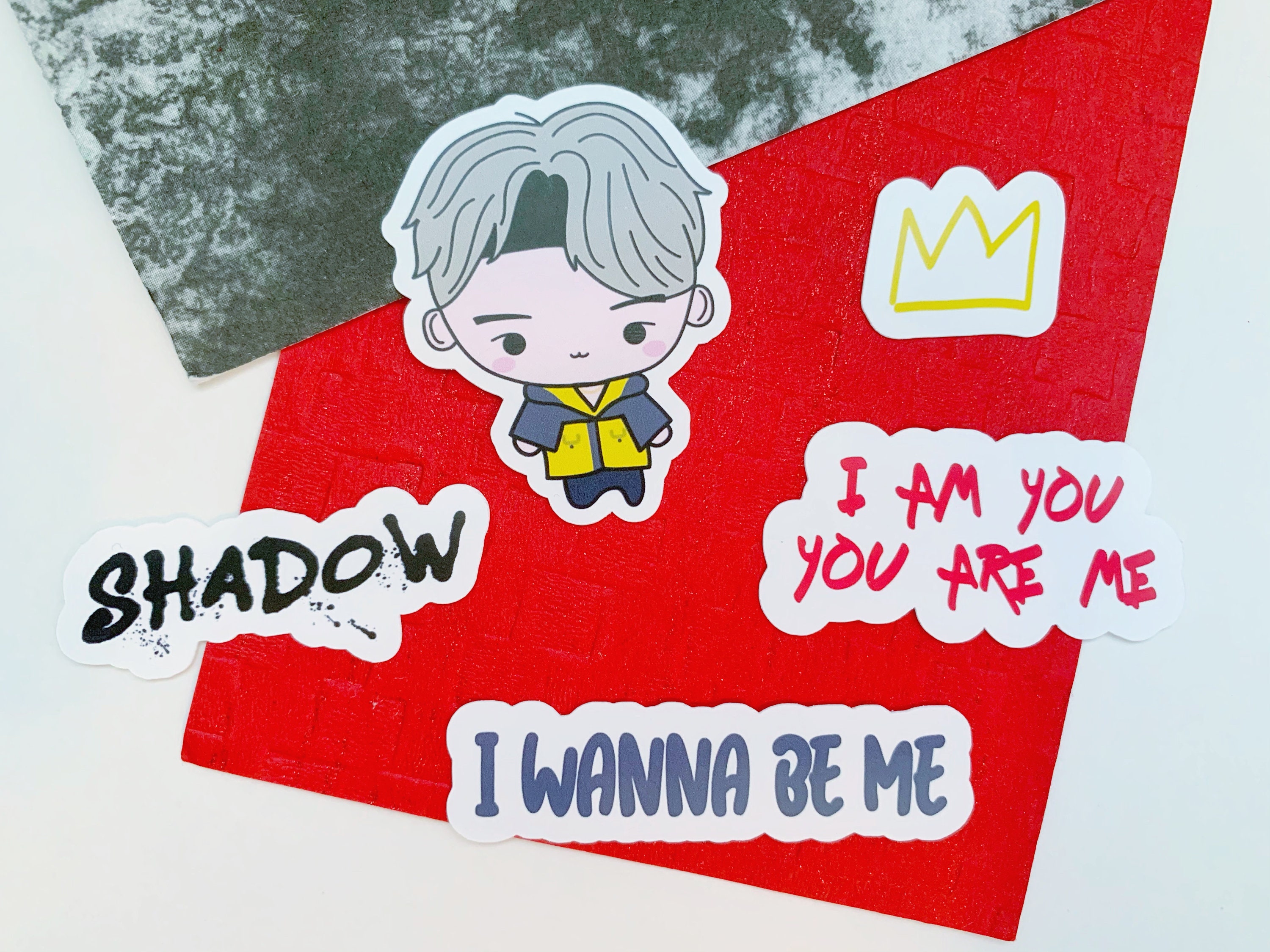 Yoongi Interlude: Shadow Chibi Sticker Set- BTS Stickers (for Laptop,…