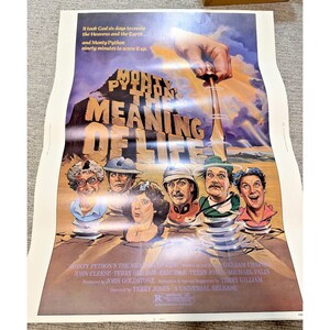 Póster original de la película "El sentido de la vida" de Monty Python (1983), 30x40 cm, Gilliam