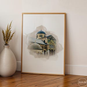 Umayyad Mosque Damascus Art Print: Islamic Wall Art, Ramadan Decoration
