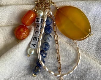 Bag Charm keychain (Gold or Silver)