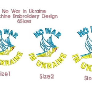 Ukraine Maschinenstickerei in 6 Größen . Ukrainer Stickmuster