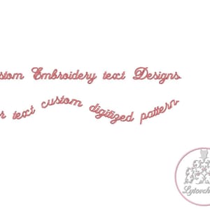 May include: Custom embroidery text designs. Your text custom digitized pattern. Lytovchenko.