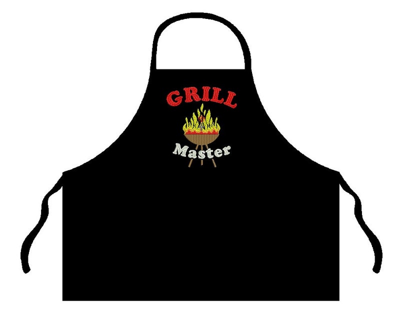 Grill Master Embroidery Design 5 Sizes Etsy