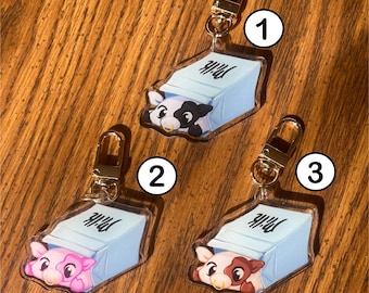 Milk Carton Suprise Keychain