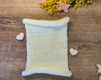 Lana laminada blanca Calentador de cuello (varios colores) Regalo Mujer Regalo Niña Regalo Regalo cumpleaños Día de la Madre Regalo Niñas