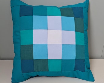 Funda de cojín de patchwork