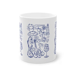Coastal Vibes Mug, Nautical Decor, Beach Lover Gift, Summer Drinkware, Ocean Theme Coffee Cup, Coastal Living Essentials