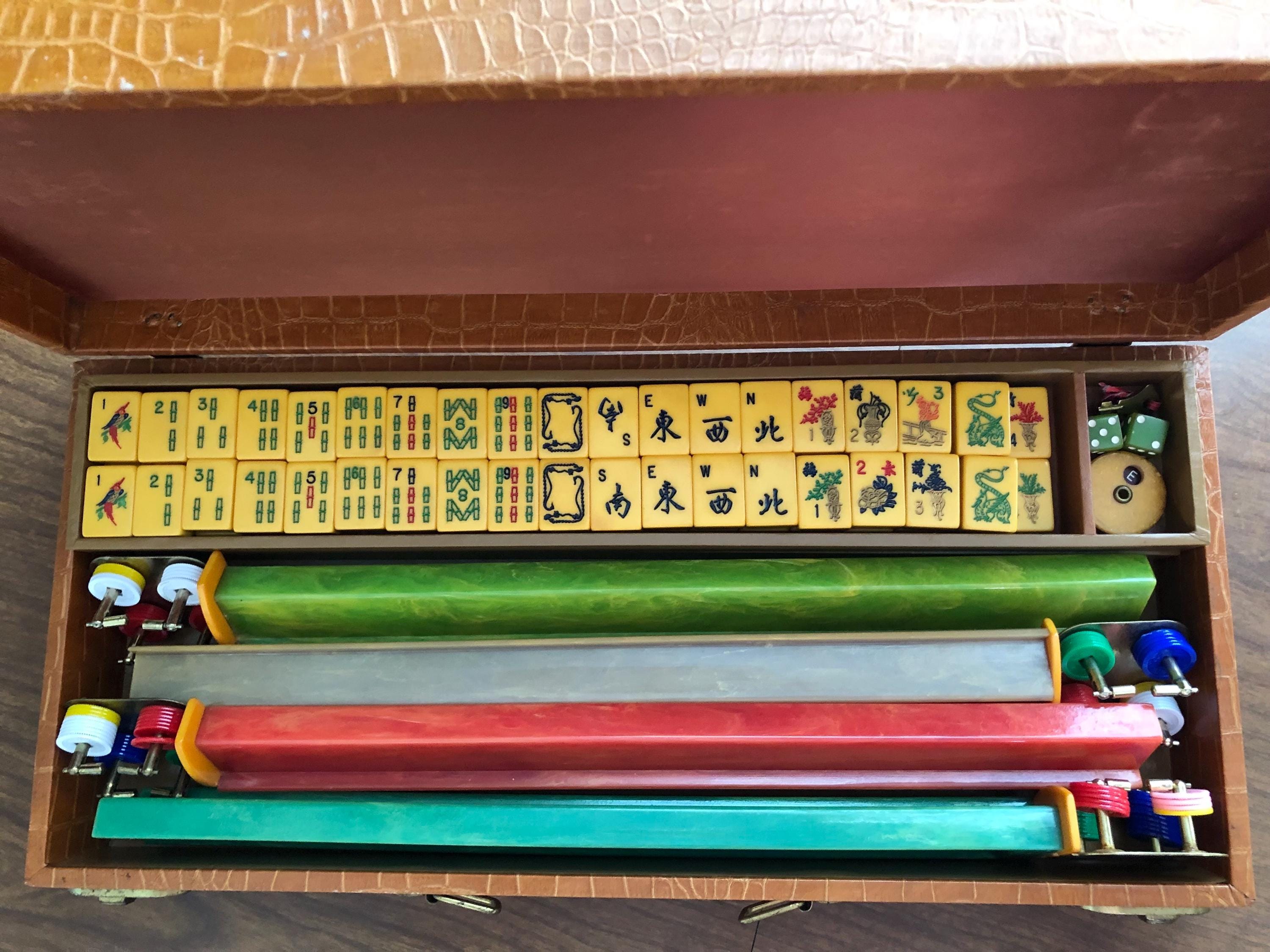 Vintage Cardinal Mahjong Set - Etsy