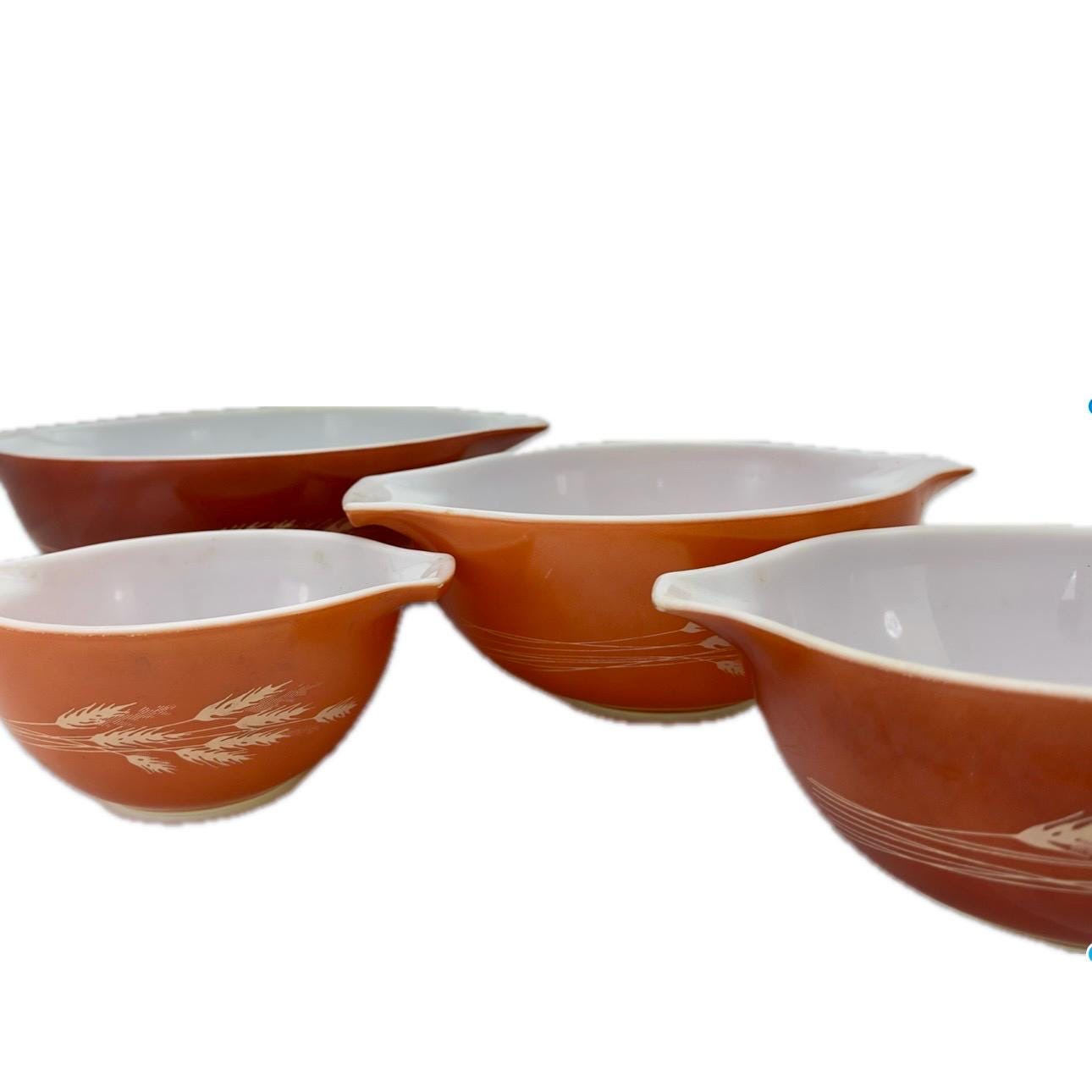 Vintage Pyrex Nesting Bowl Set, Wheat Autumn Harvest, Mother’s Day ...