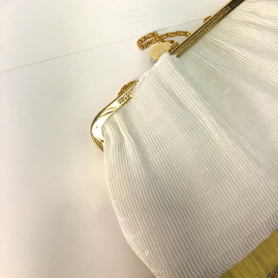 Elegant Beaded Chiffon Belt 31” Handbag Matching … - image 5