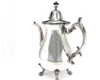 Vintage Silverplate Coffee Pitcher: Elegant Tea Party Server