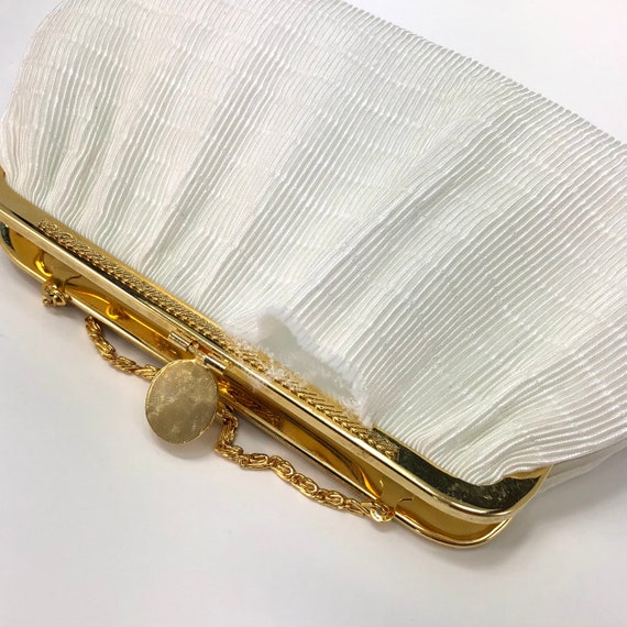 Elegant Beaded Chiffon Belt 31” Handbag Matching … - image 3