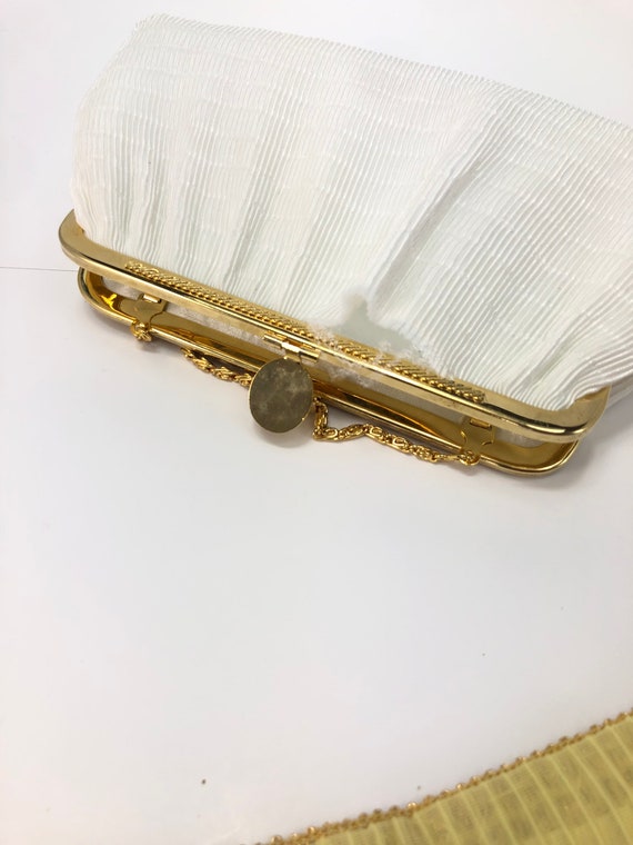 Elegant Beaded Chiffon Belt 31” Handbag Matching … - image 6