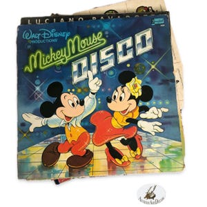 Mickey Mouse レコードプレーヤーとDISCOレコードセット（Mickey