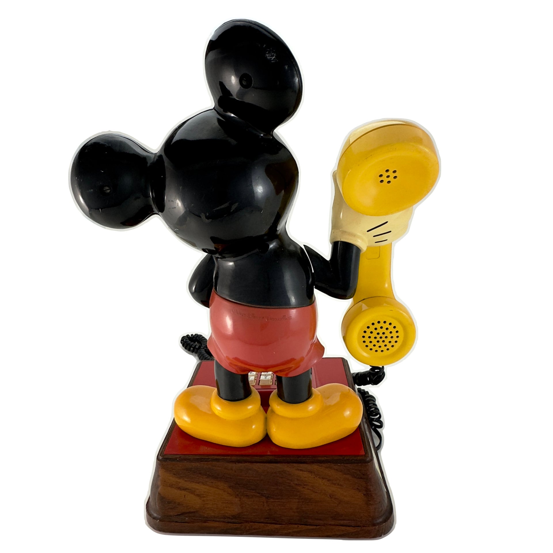 Vintage Mikey Mouse Telephone Red Gift Touchtone Rare Walt Disney
