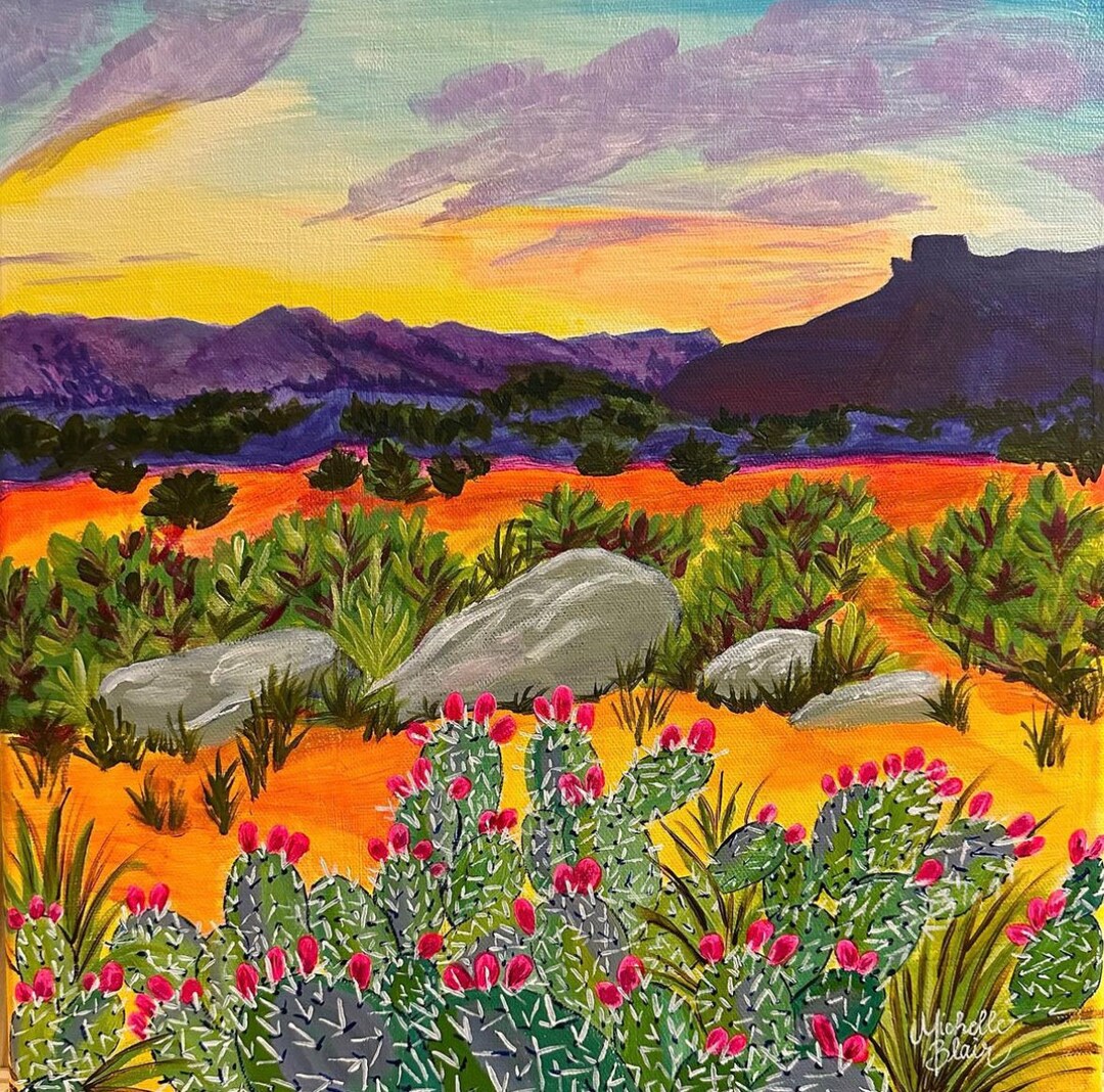 Texas Sunset Palo Duro Canyon Fine Art Painting - Etsy