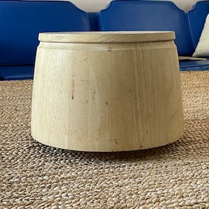 Vintage Modernist Modern Dansk International Designs Blonde Wood Ice Bucket
