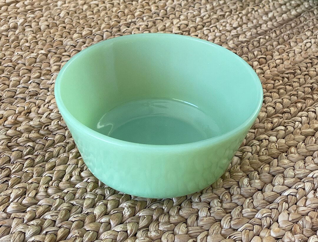 Vintage Fire King Jadeite Jadite 5'' Across Straight Sided Bowl and