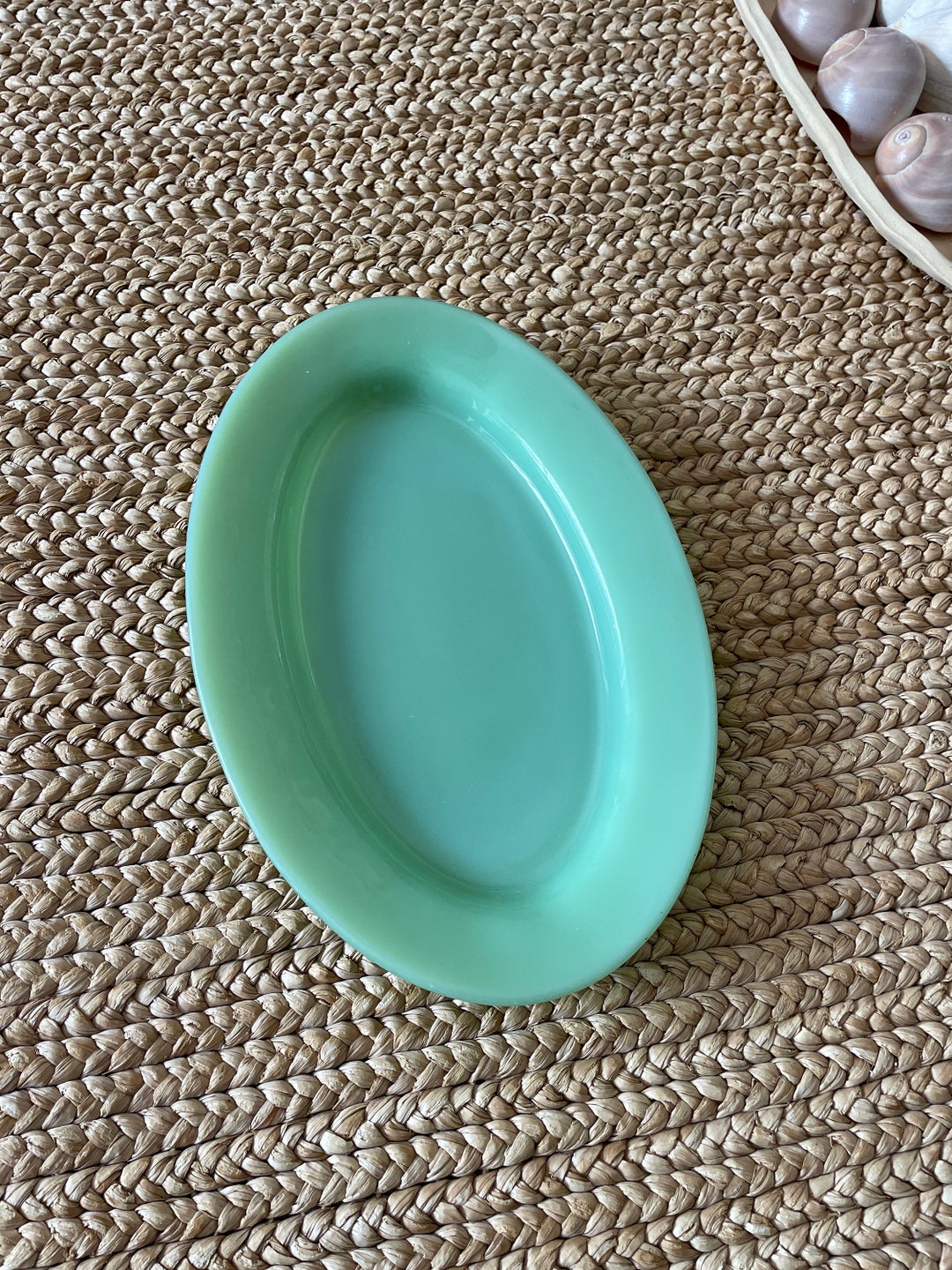 Jadeite Fire King Platter Vintage Restaurant Ware Platter Etsy