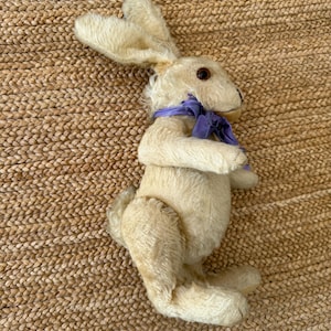 Rare Steiff Rabbit Bunny Niki jointed large 16 inches vintage 1951 to 1964 - Original Owner