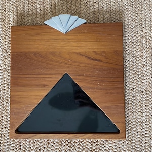 George Briard Teak Cheese Board - 1970&#39;s Cutting Board Serving Board - Appetizer Tray MCM