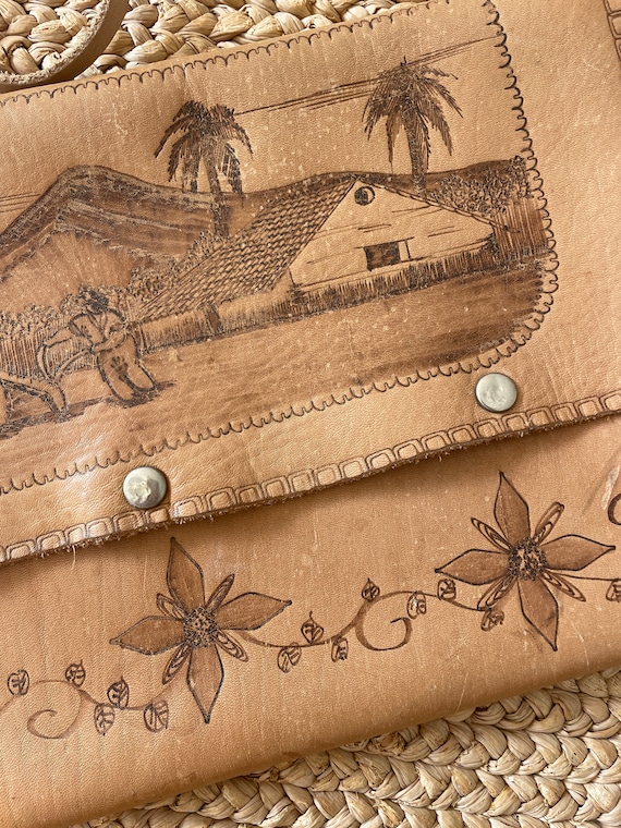 1970s Hand tooled leather el salvador handmade pu… - image 3