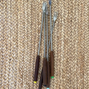 MCM 5-piece Fondue Fork Set - Mid Century Modern Fondue Forks