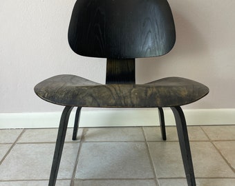 Local Pick Up ONLY Florida - Early Eames LCW Chair by Evans for Herman Miller in Black - Original Vintage LCW Chair 1940s 1st Generation