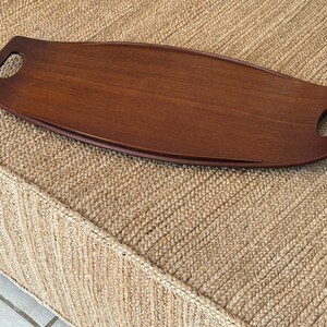 MCM Original Vintage Teak Tray 4 Duck Emblem: Mid Century Danish