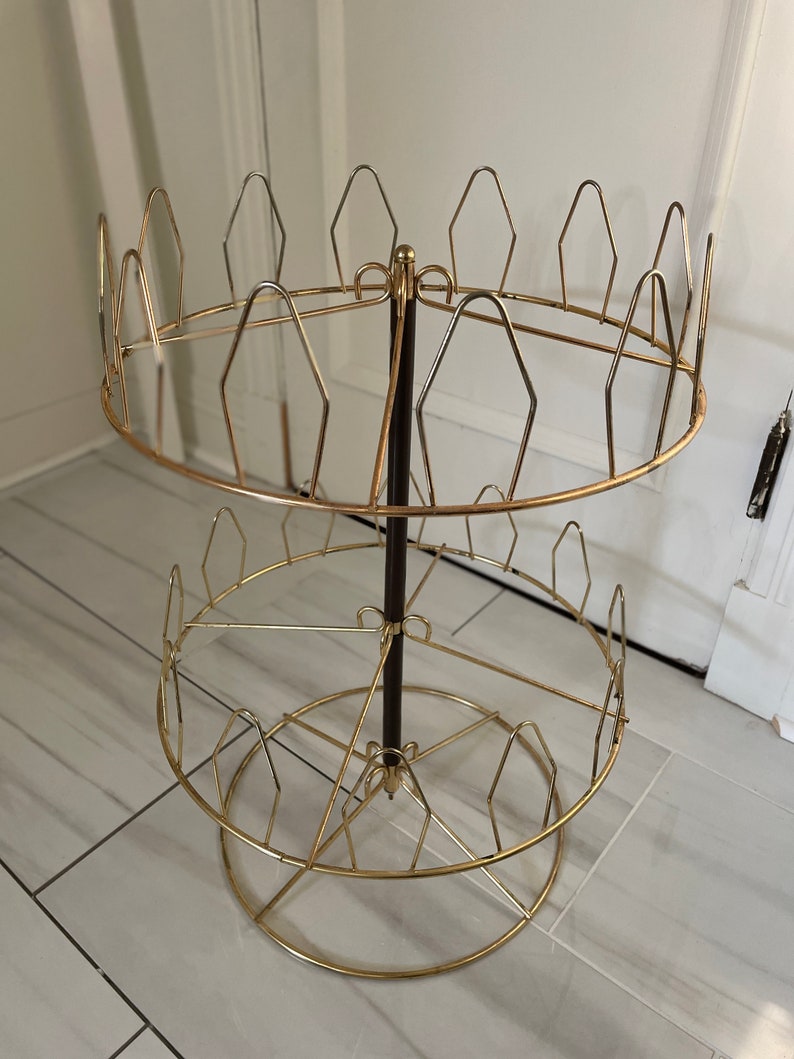 Midcentury Modern Rotating Shoe Rack 12 Pair Shoe Rack MCM Circular