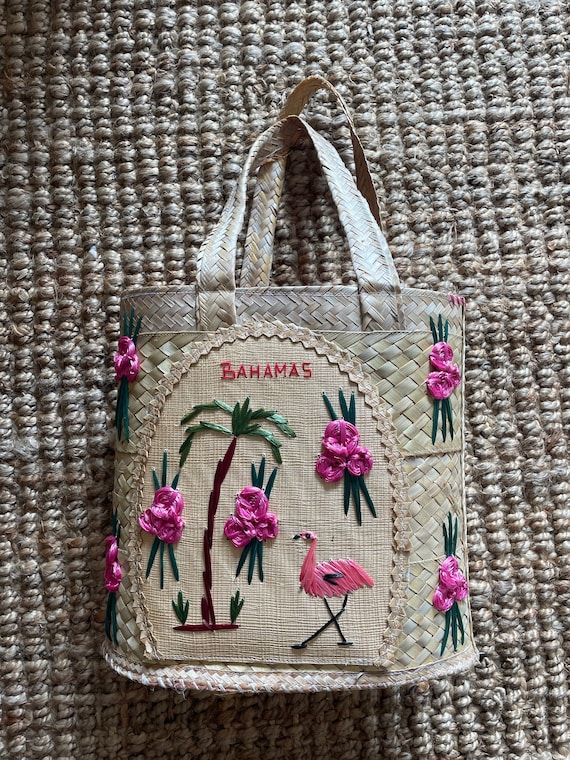 Flamingo straw hotsell bag