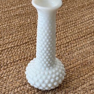 Milk Glass Vase - 2900 Hobnail Milk Glass Bud Vase Made in USA